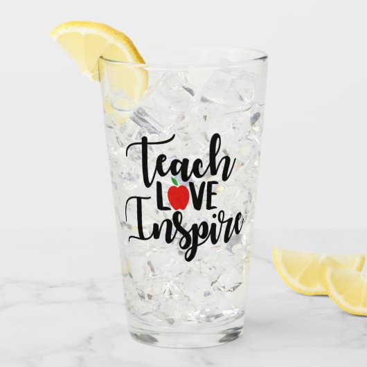 Leer liefde inspireren bezettingsglas glas (Voorkant ijs)