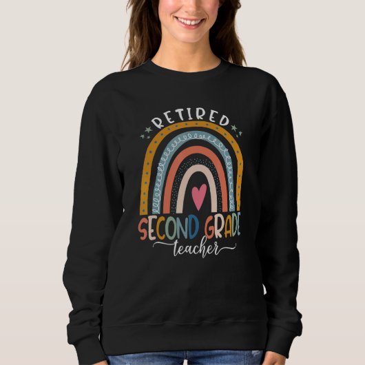 Leer liefde inspireren Boho Rainbow Gepensioneerd Trui (Voorkant)