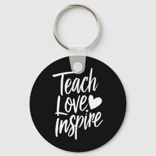 Leer Liefde Inspireren Cadeau voor Onderwijsdag Le Sleutelhanger