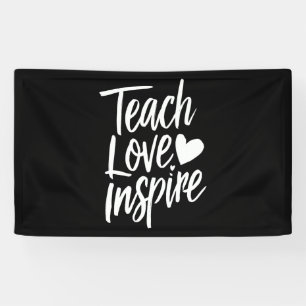 Leer Liefde Inspireren Cadeau Voor Onderwijsdag Le Spandoek