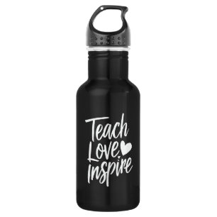 Leer Liefde Inspireren Cadeau Voor Onderwijsdag Le Waterfles