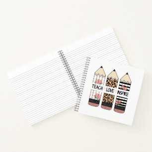 Leer Liefde Inspireren Citaat Notitieboek