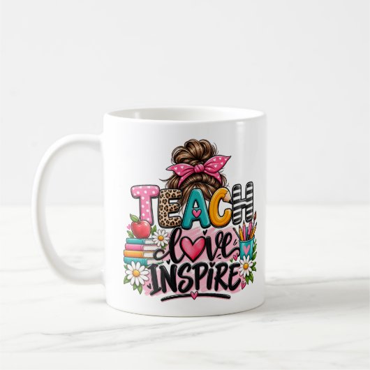 Leer Liefde Inspireren Docent Rommelige Knot Mok C (Links)