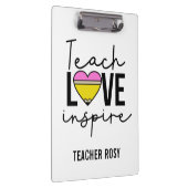 Leer liefde inspireren Gepersonaliseerde Leraar Kl Klembord (Rechts)