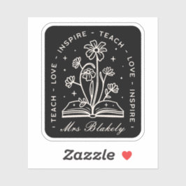 Leer liefde inspireren hekserige leraar esthetiek sticker