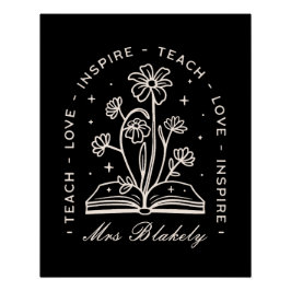 Leer liefde inspireren hekserige leraar gepersonal perfect poster