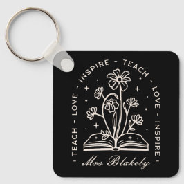 Leer liefde inspireren hekserige leraar gepersonal sleutelhanger