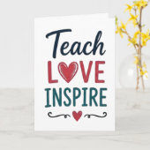 Leer Liefde Inspireren Kaart (Gele Bloem)