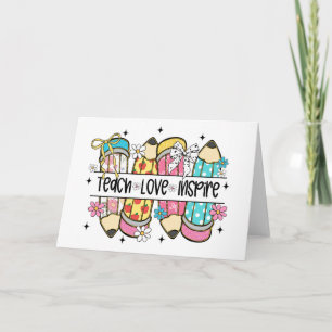 Leer Liefde Inspireren Leraar Kaart