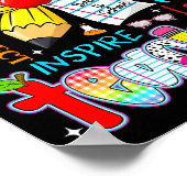 Leer Liefde Inspireren Leraar Kinderen Potlood Boo Poster (Hoek)