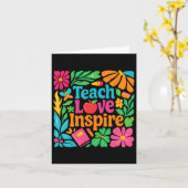 Leer Liefde Inspireren Leraar Terug naar school Ge Kaart (Gele Bloem)