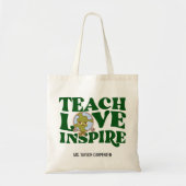 Leer liefde inspireren leraar waardering cadeau tote bag (Voorkant)
