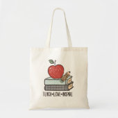 Leer liefde & inspireren Leraar Waardering Canvas Tote Bag (Voorkant)