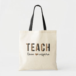 Leer liefde & inspireren Leraar Waardering Canvas  Tote Bag