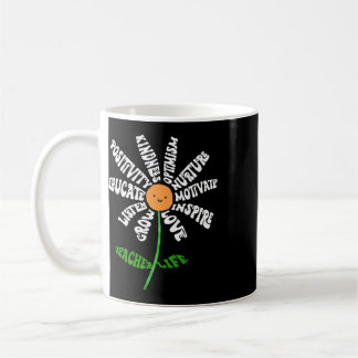 Leer Liefde Inspireren Leraren Inspirerende Bloem  Koffiemok