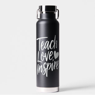Leer Liefde Inspireren Lerarendag Cadeau Leraar Le Waterfles
