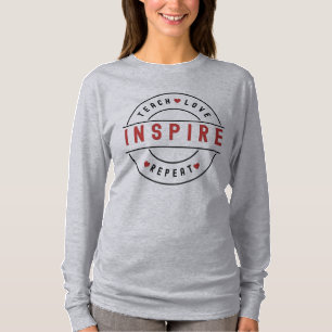 Leer Liefde Inspireren Motiverend T-shirt