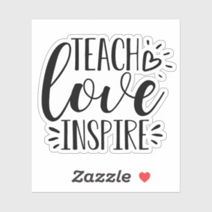Leer liefde inspireren   Schattigee waardering voo Sticker
