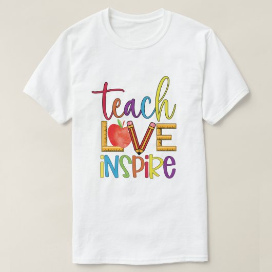 Leer Liefde Inspireren T-shirt (Design voorkant)