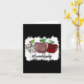 Leer Liefde Insre Lunch Dames Luipaard Rood Eenvou Kaart (Gele Bloem)