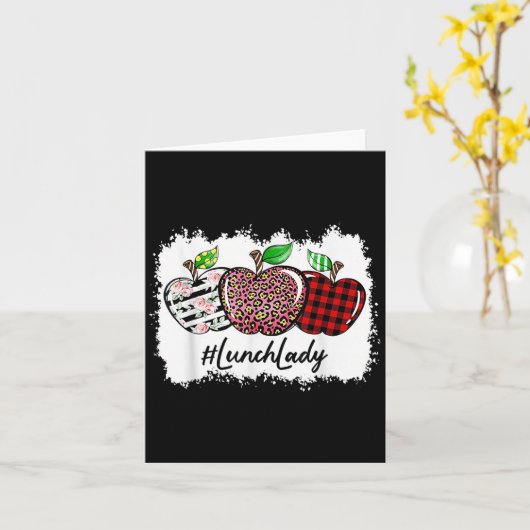 Leer Liefde Inste Lunch Dame Luipaard Rood Eenvoud Kaart (Gele Bloem)