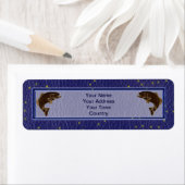 Leer-look inheemse Amerikaanse Zodiac zalm Etiket (Insitu)