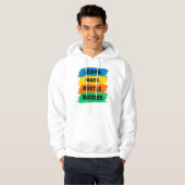 Leer, maak, handel, succes, motivatie slogan hoodie (Voorkant volledig)