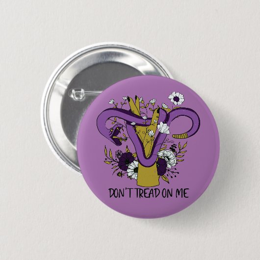 Leer me feminist niet op ronde button 5,7 cm (Voorkant /achterkant)