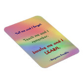 Leer me Franklin Quote Premium Flexi Magnet Magneet (Rechterzijde)