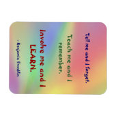 Leer me Franklin Quote Premium Flexi Magnet Magneet (Horizontaal)