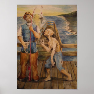 Leer me hoe ik moet vissen poster