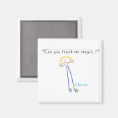 "Leer me magie" magneet (Voorkant / Achterkant)