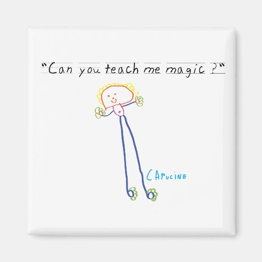 "Leer me magie" magneet (Voorkant)