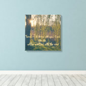 Leer me naar Dance als Willow Waltzes Christelijk Canvas Afdruk (Insitu (Houten vloer))