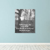 Leer me naar Dance, Lord Christelijk Prayer Canvas Afdruk (Insitu (Houten vloer))