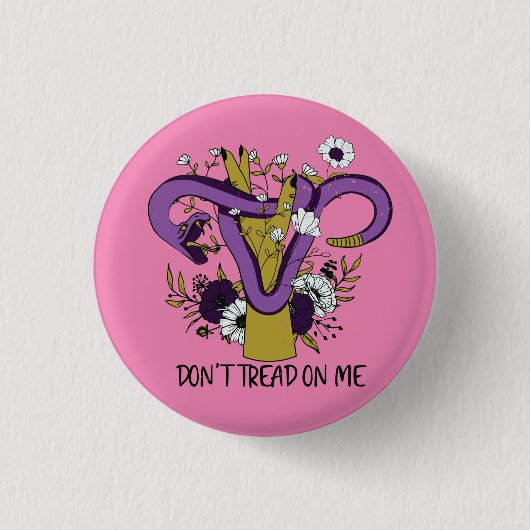 Leer me niet als feministe ronde button 3,2 cm (Voorkant)