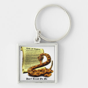 Leer me niet met de Bill of Rights Sleutelhanger