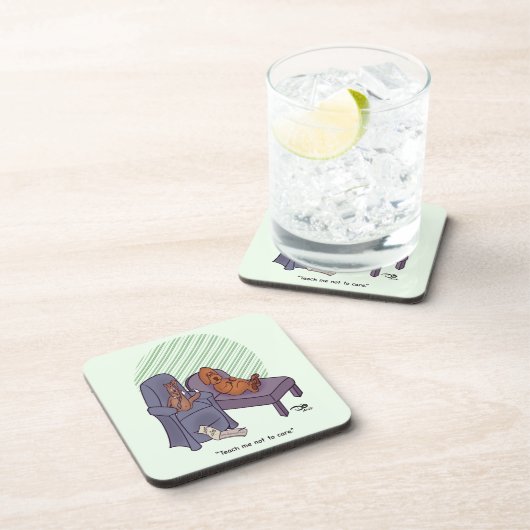 Leer me niet om cadeaudoos te geven bier onderzetter (Rechterzijde)