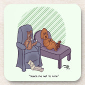 Leer me niet om cadeaudoos te geven bier onderzetter (Voorkant)