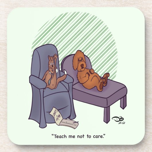 Leer me niet om cadeaudoos te geven bier onderzetter (Voorkant)