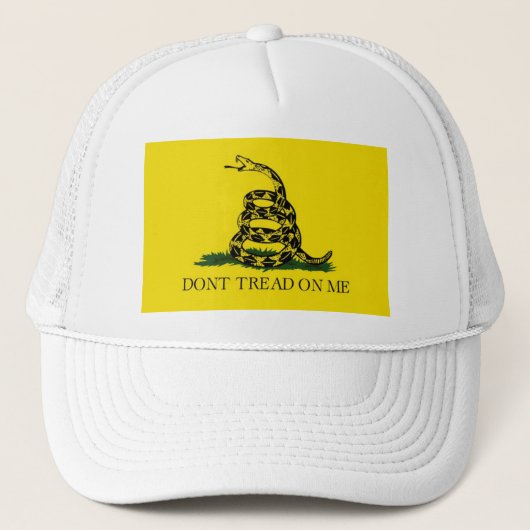 Leer me niet op de vlag van Gadsden Trucker Pet (Voorkant)