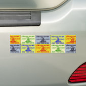 Leer me niet op Pop Art Bumpersticker (Op auto)