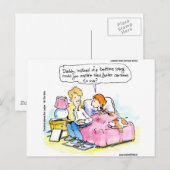 Leer me satire lezen papa grappig briefkaart (Voorkant / Achterkant)