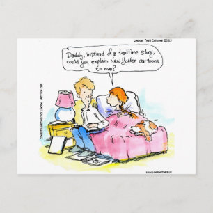 Leer me satire lezen papa grappig briefkaart