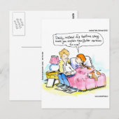 Leer Me Satire Lezen Papa Grappig Briefkaart (Voorkant / Achterkant)