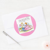 Leer me satire lezen papa grappig ronde sticker (Envelop)