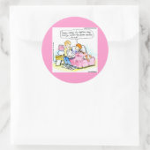 Leer me satire lezen papa grappig ronde sticker (Tas)