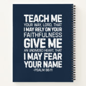 Leer me Uwe Heer, psalm 86:11 Notitieboek (Achterkant)