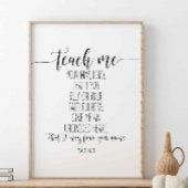 Leer me Uwe Heer, psalm 86:11 Poster