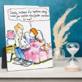 Leer me voor Satire Papa Funny Fotoplaat (Zijkant)